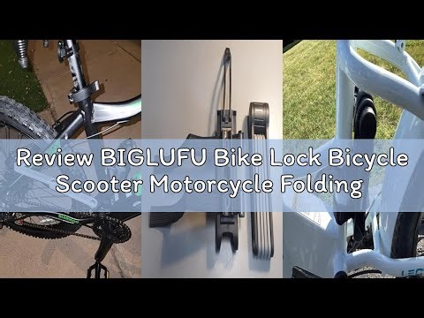Review BIGLUFU Bike Lock Bicycle Scooter Motorcycle Folding Locks with 4Keys, Fold Chain Heavy Duty