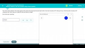 Solving a distance, rate, time problem using a linear equation