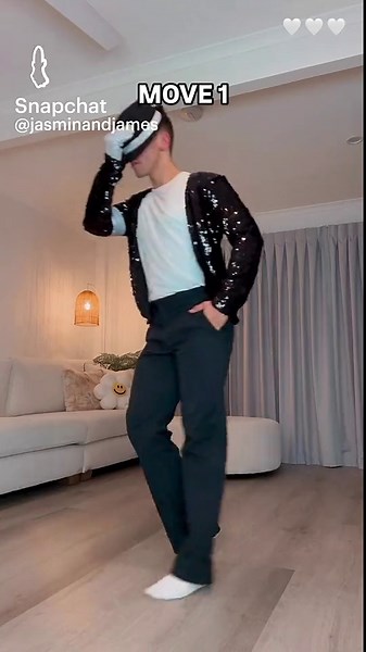 12.5K likes, 561 comments, and 339 shares | Jasmin & James' Michael Jackson Dance Challenge | MJ Moves Tutorial | Jasmin and James (@jasminandjames) | Posted Apr 29, 2026 | Spotlight