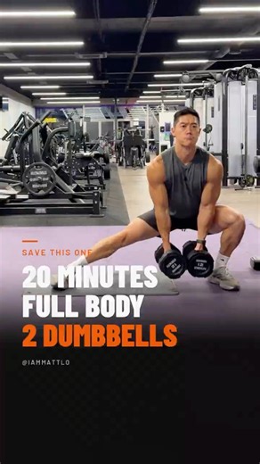 20-Minute Full Body Workout With 2 Dumbbells
