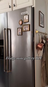 31K views · 437 reactions | A mini art gallery on the fridge? Yes, please! ️ Video Credit/Instagram: meg.acuna | Designing Spaces | Facebook