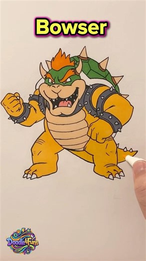 Drawing Bowser #howtodraw #art #drawing #sketching #nintendo #supermario #sketching #draw #bowser