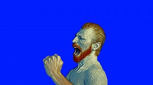 嘴里不小心进了特制颜料 而痛苦不堪的梵高.BB