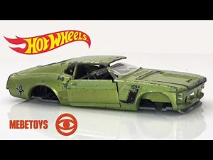 Hotwheels Ford Mustang Boss 302. Reconstruction and renovation of a die-cast model.