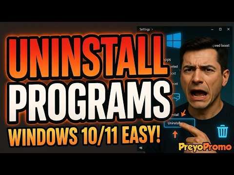 How to Uninstall Programs on Windows 10/11 (2026 Quick & Easy Guide)