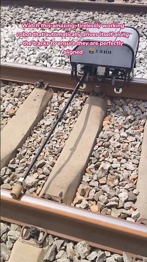 Mind-Blowing Rail Maintenance Robot 🤖 Keeping Train Tracks Perfectly Aligned #automation #technology