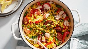 Easy Lobster Paella Recipe | Food Network UK