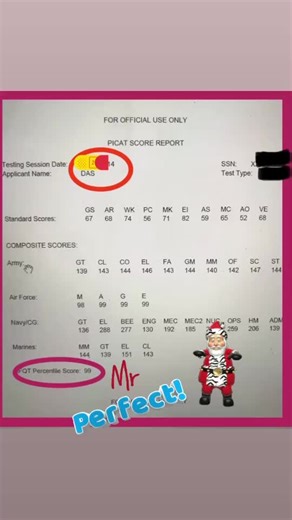 Look who got perfect score on the ASVAB. Yes, the creator. Learn more IG@asvabtutoring #asvab #asvabprep #asvab2020#asvabtutoring #Christmas2020