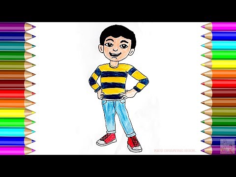 HOW TO DRAW RUDRA STEP BY STEP FOR KIDS ! RUDRA BOOM CHIK CHIK BOOM DRAWING ! KIDS DRAWING BOOK