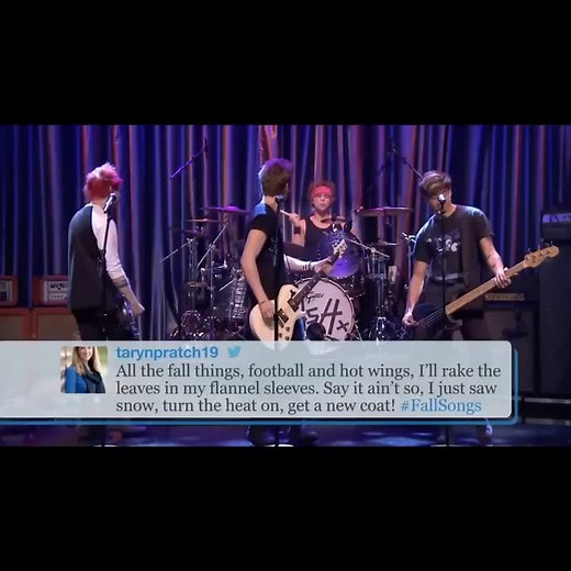 5 Seconds of Summer Fall Songs Compilation on Jimmy Fallon