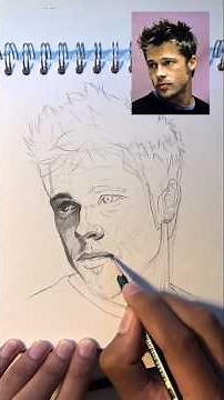 "How to Draw Tyler Durden (Brad Pitt) /Easy sketch tutorial