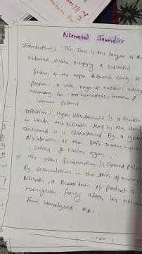 case study neonatal jaundice ✨