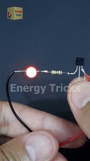 Simple Touch Sensor Switch Using BC547 Transistor 9V Battery Project #shots