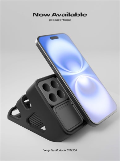 wireless charger available now!!!! only fit for Mcdodo wireless charger CH4360, android and apple #wirelesscharger #mcdodo #desksetup #3dprinting #aturdeskorganizer