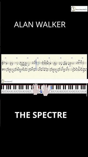 THE SPECTRE ALAN WALKER PIANO TUTORIAL