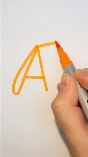 How to draw a house from A | Step by step Drawing for kids