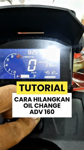 Cara mudah reset oil change honda adv 160 #tutorial #honda #shorts