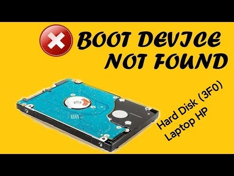 Instructions to fix Boot Device Not Found Hard Disk (3F0) error with black screen simply and effe...