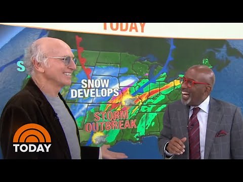 Watch Larry David Do The Weather With Al Roker (And Mock Al’s Glasses) | TODAY