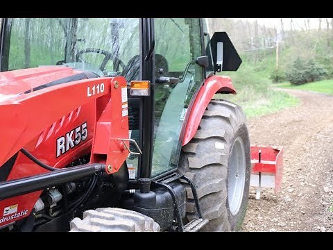 #155 RK 55 Tractor, 7' Box Blade + A Very Rough Driveway