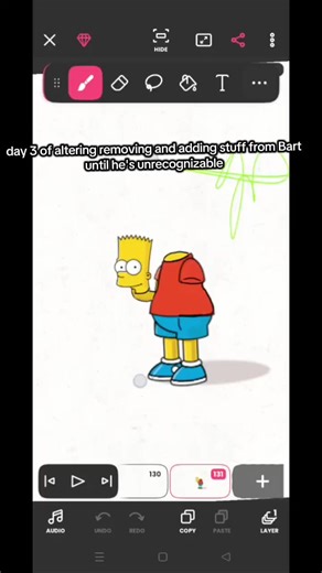 Creative Transformation of Bart Simpson Artwork
