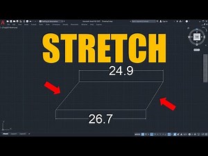 Stretch command in autocad 2020