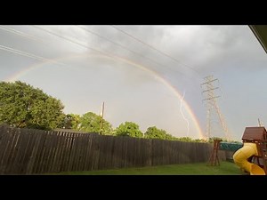 INCREDIBLE Rainbow Storm Ahead of Hurricane Hanna