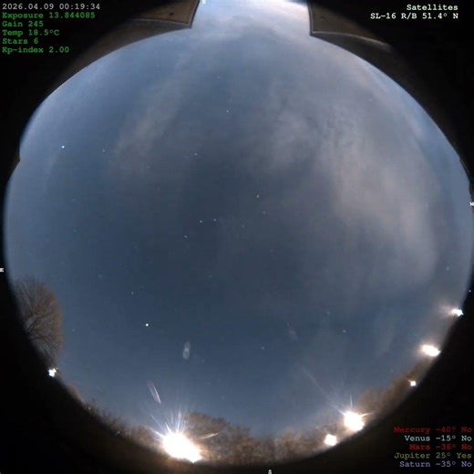 2026-04-08 [40 secs] [4K] Night Sky Timelapse | Stars & Meteors