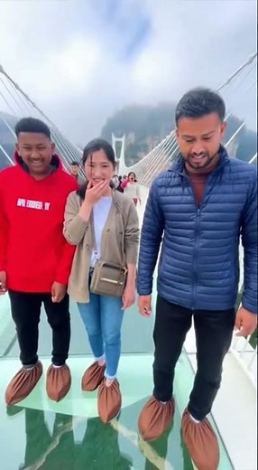 China’s Glass Bridge 😱 | Walking on Air Above the Clouds