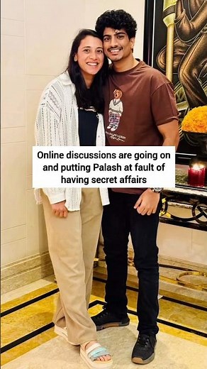 Smriti Mandhana & Palash Muchhal Wedding Called Off 💔😭 #smritimandhana #palashmuchhal #trending