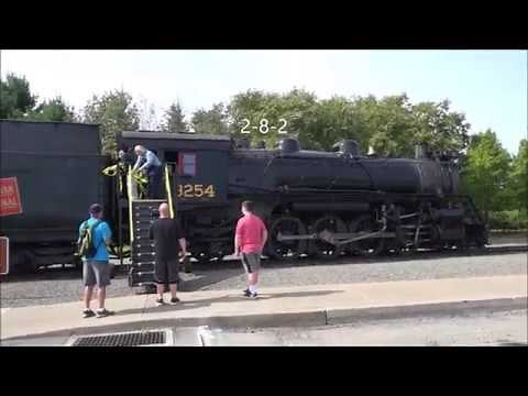 inside the cab, Canadian National 2 8 2 steam locomotive # 2354