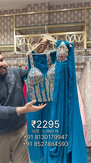 Jatin Vatnani on Instagram: "The VIRAL corset saree just got a major color upgrade 🔥 Now launching in 3 stunning new shades — Blue 💙 | Green 💚 | Hot Pink 💖 Same viral fit. Same obsession. New colours to fall in love with. Only ₹2295/- Sizes: L & XL Limited stock — these won’t last. 📍 Shop No. 5550, Katra Rathi, Nai Sarak, Chandni Chowk, Delhi-06 📞 +91 81301 79947 | +91 85278 84593 📩 DM @jatinbhaicroptopwale to book your colour now [ viral corset saree, new color launch saree, blue green p