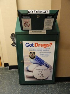 Medication Drop Box in Place