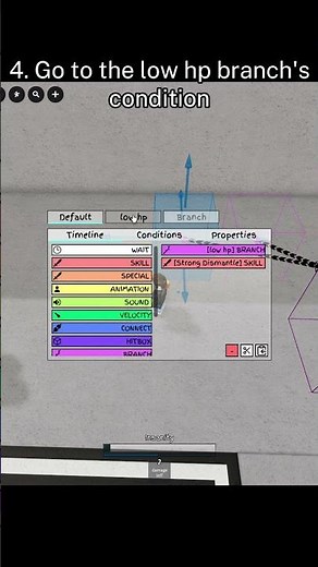 How to make LOW HP move variants in JJS Skill builder! 🔥(MUSIC CREDITS IN DESCRIPTION) #JJS #roblox
