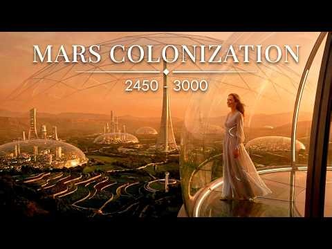 Mars Colonization & Terraforming 2450-3000. Part 3. Deep Space Ambient & Sci-Fi Visuals