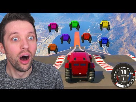 1v1v1v1 MEGA RAMPE mit 900% LÄNGE in GTA 5