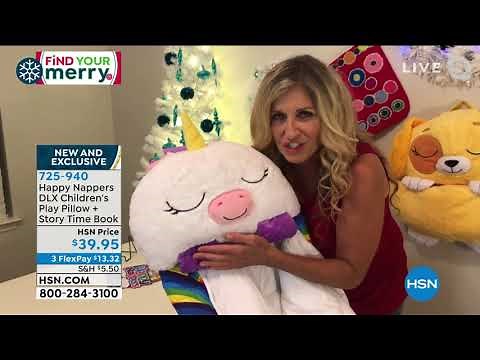 Happy Nappers DLX Children's Play Pillow + Story Time Bo...