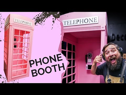 DIY Phone Booth Backdrop