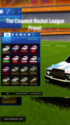 Cleanest Rocket League Preset for Fennec
