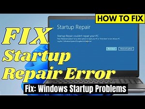 Startup Repair Error in Windows 11 | Automatic Repair Loop Problems in Windows 11