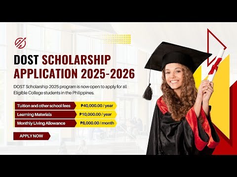 DOST Scholarship 2025 - 2026 Online Application | How to Apply