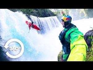Kayaking waterfalls in 360 video with Rafa Ortiz.
