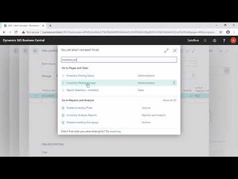 Business Central: How to import Inventory