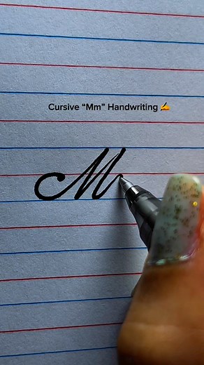 Cursive “Mm” Handwriting ✍️. . . . . . . . . . . . . . . . . . . . . . . . . . . . . . . . . . . . . . . . . . . . . . . . .. . . . . . . . . . . . . . . . . . . . . . . . . . . . . . . . . . . . . . . . . . . . . . . . . . . . . . . . . . . . . . #calligraphy #lettering #handwriting #cursive #reels #fbreels #fypシ #viralreelsfb #shorts #viralvideoシ #trendingreels | MtCrafte