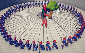 一圈钓鱼佬 vs 其他单位 - Totally Accurate Battle Simulator TABS