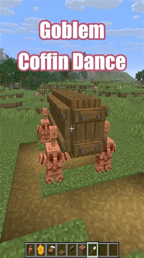 Coffin Dance By Copper Golem! #minecraft #buildhacks