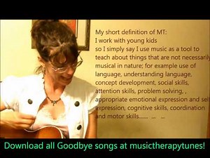 12 GOODBYE SONGS for Music Therapy & Education 4 Kids early childhood pre-k & Kindergarten +