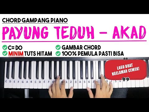 Piano Chord Tutorial | Payung Teduh - AKAD | Easy to Understand for Beginners