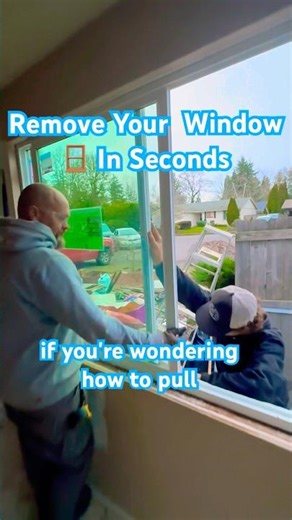 How To Remove A Window 🪟 In Seconds #house #window #construction