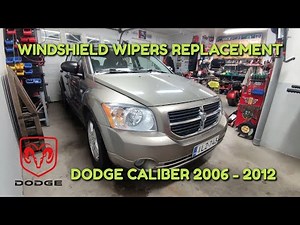Windshield Wipers Replacement - Dodge Caliber 2006 - 2012